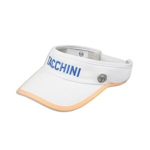 Sergio Tacchini Visor + Tennis Tote + 2 Pickleball Beach Glass Paddles bundle